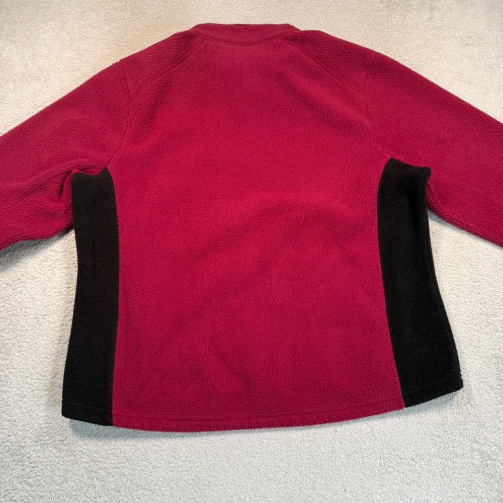 Vintage Y2K Eddie Bauer Fleece Jacket Womens XL Pink Polartec Wind Pro Canada - Picture 2 of 8